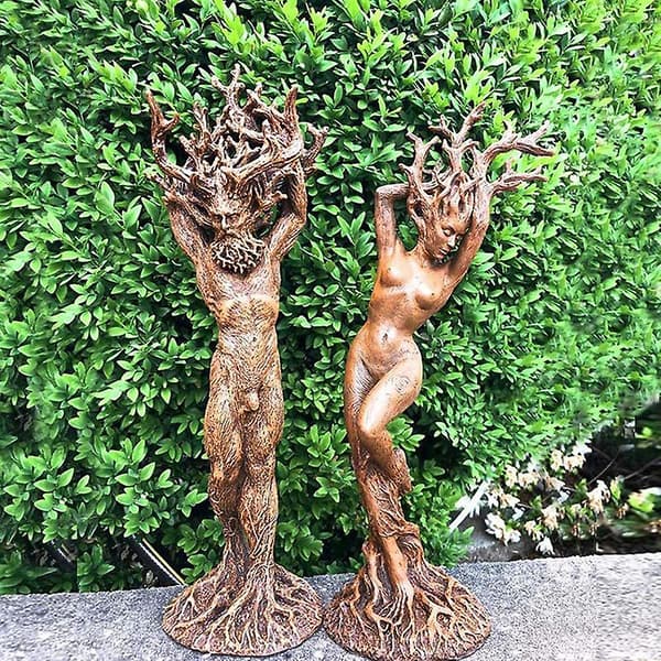 2 st Skogs Gudinna Skulptur Prydnader Hem Skulptur Prydnader