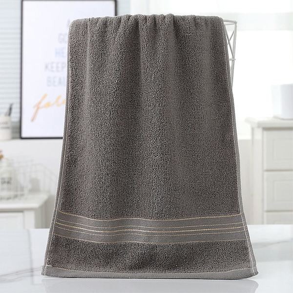 Snabbtorkande bomullshandduk för badrum, 34*73cm, set om 4 (blå) Gray