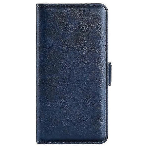 For Hmd Pulse/ Pulse+/ Pulse Pro Wallet Case Kalvetekstur Læder Stå Telefon Cover Blue