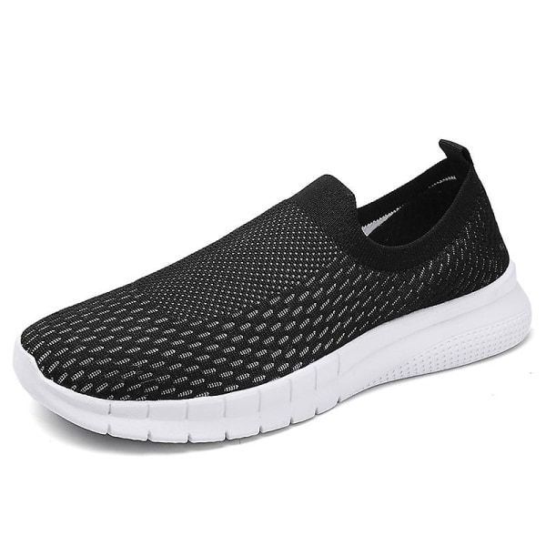 Herrsneakers Ultralätt andas löparskor Fr28270 BlackWhite EU 45