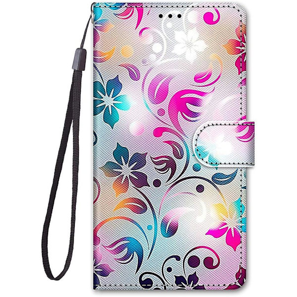 (e)case Til Samsung Galaxy A13 4g, Stødsikkert Wallet Case Beskyttelsescover Med Mønster, [Standfunktion] [Kortholder] PU Læder Flip Case Til Samsu