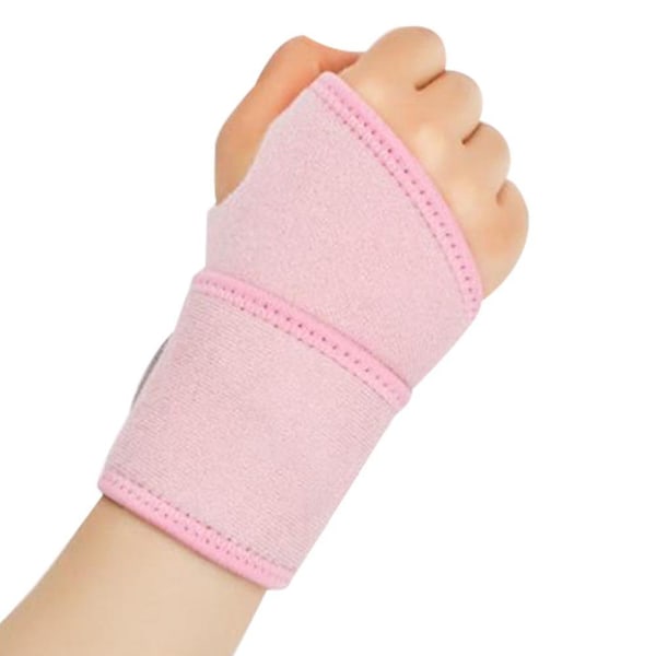 Sports Fitness Wrap handledsskydd, handledsskydd justerbar pink(a pair)