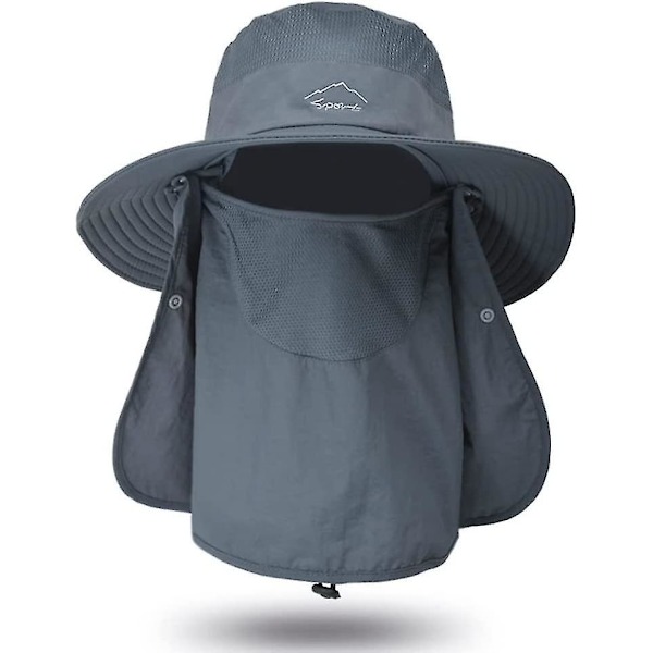 Udendørs Solhatte Unisex Foldbar Åndbar Vandrehat Vandtæt Boonie Fiskehat Havehat Bred Skygge