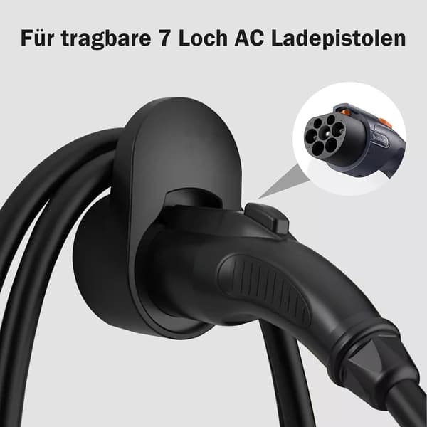 Typ 2 väggfäste, wallbox-fäste, kabel- och kontakthållare, wallbox EV