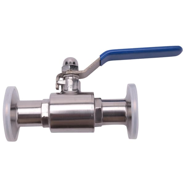 1 tomme 304 Rustfrit Stål Sanitær Kugleventil Tri Clamp Ferrule Type