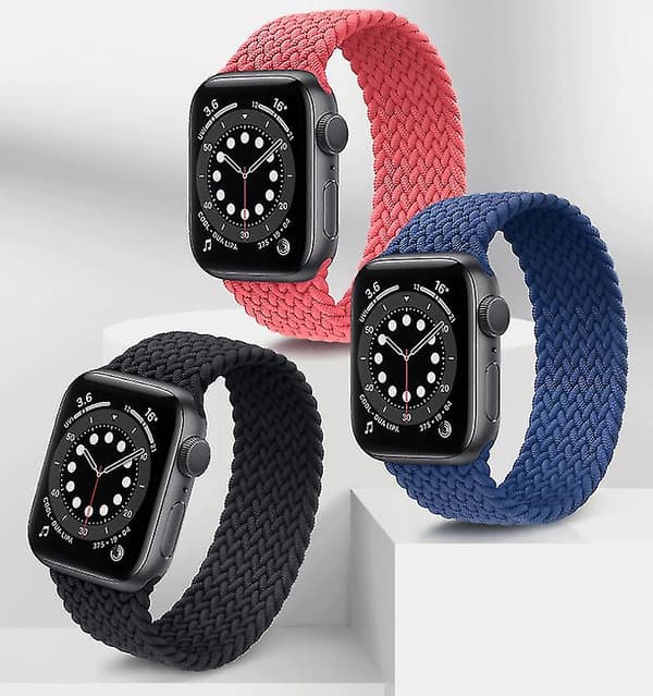 Passer til Iwatch Rem, Simpel Nylon Elastisk Vævet Enkelt, Apple Watch Apple Nylon Rem Red S