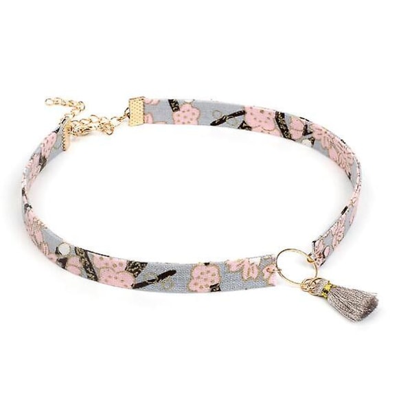 Halskæde Vedhæng Choker Trane Retro Kvast Kravebenskæde Personlighed Litterær Håndlavet C