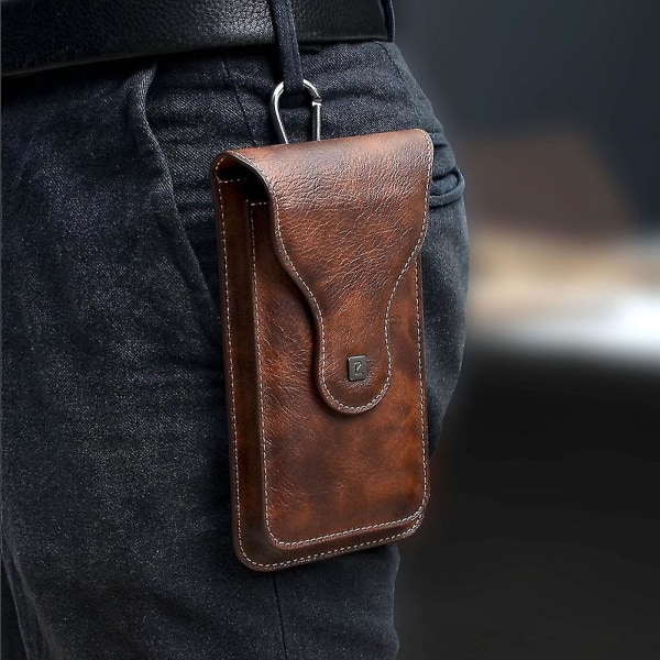 Mobiltelefon bältesväska för män Bum Bag Universal case cover Lämplig Black