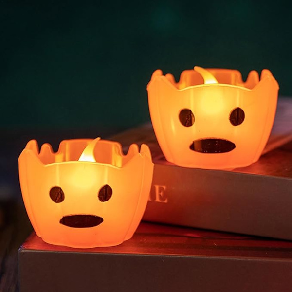 Pumpe Flameless Candle, Pumpkin Candle Light | Pumpe elektronisk lys - Moderne LED Flameless Trick Toy