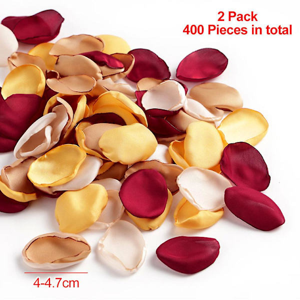 400 stjälkrosblad för bröllop blomma flicka korg mittgång middagsbord mittpunkter fest brud bröllopsdusch romantisk dekoration Style 3