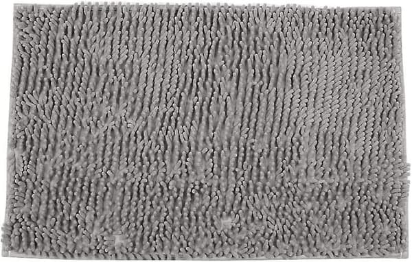 Badeværelsesmåtte - Skridsikker Måtte - Striber - Absorberende - Grå - 60 X 90 Cm