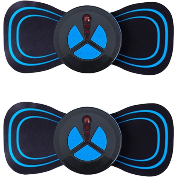 2-pack bärbar minikroppsmassager, nackmassager lindrar smärta