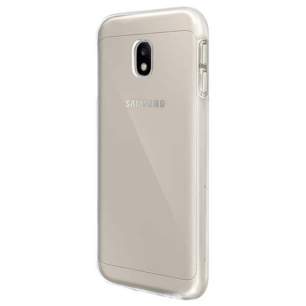 360 Cover til Galaxy J3 2017 Fleksibel Front & Rigid Bagside - Transparent