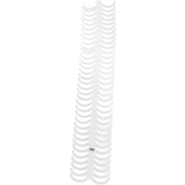10 stycken bindande spolar 34 ringar 15 mm plastbindningskammar slitstarkt skrivmaterial spolar bindemedel (vit)