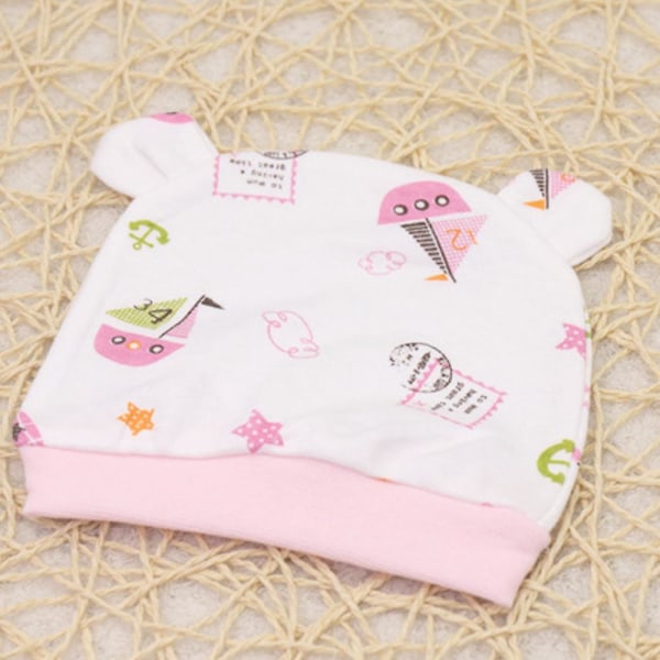 3-delad babyhattsset lämplig för 0-3 månader gamla, nyfödda babyhattar för pojkar och flickor style3