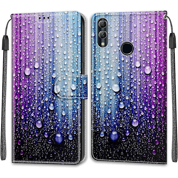 (stil 16)chooseu Fodral Till Huawei P Smart 2019 Läderfodral Med Silikon Stötsäkert Plånboksfodral Och Folio Stativfunktion Snyggt Mönster För Tjej