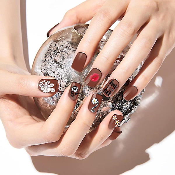 Fototerapipenna, Färgteckningsgradient Nagelborste, Nagelspets Konstdesignverktyg style4