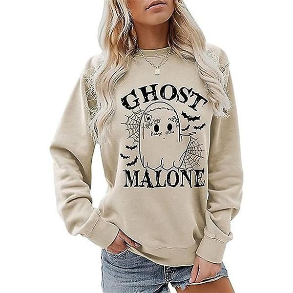 Sjov Halloween Ghost Malone Sjov Sweatshirt Style 2 M