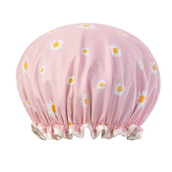 3 stk. Gjenbrukbar Dusjhette, 27 cm (marineblå+olivengrønn+rosa)