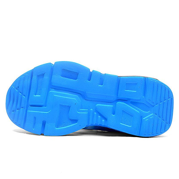 Barn Sneakers Andningsbara Löparskor Mode Sport Skor 606 Blue EU 32