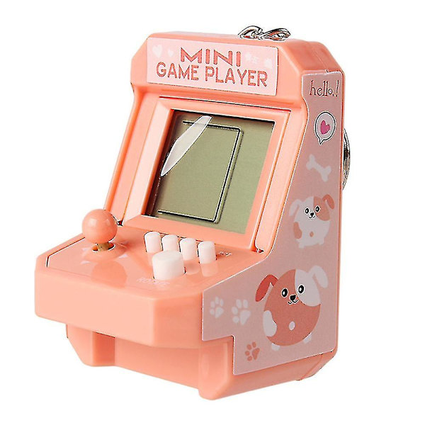 Mini Elektroninen Tetris Peli Pelikone Avaimenperä Kompakti Kannettava Lelu Lapsille Orange