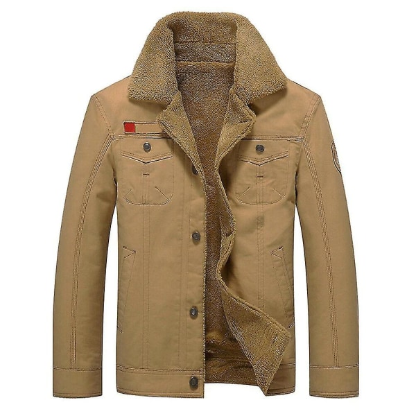 Herrjackor Rockar Tjockna Långärmad Casual Varm Andningsbar För Höst Vinter 4XL B