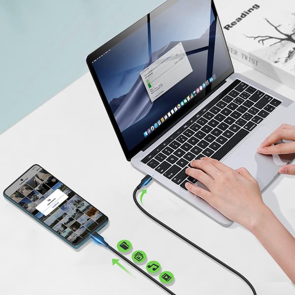 USB-C til USB-C kabel 18W Power Delivery Modstandsdygtig 2m Belkin Boost Charge Sort