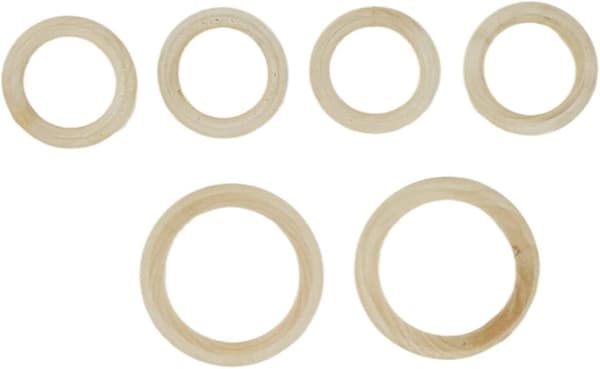 Macrame Kit 3mm Bomullssnöre Träringar Träpärlor Och Pinnar Macrame Snöresats