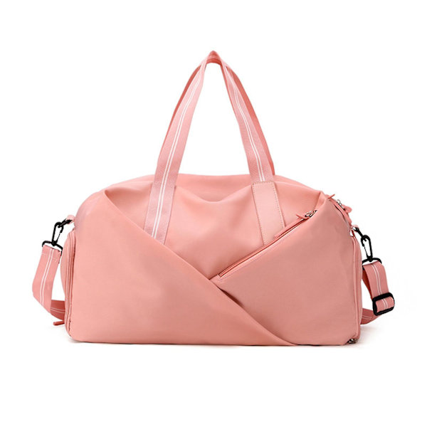 Sporty Reisepose Arbeidsbesparende Duffelbag Forsterket Skulderveske Pink