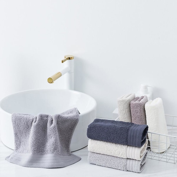 Handduksset med 3 handdukar 13,3\" X 29,5\" färg: mörkgrå | Ren bomull | Maskintvättbar hög absorptionsförmåga Combination 2