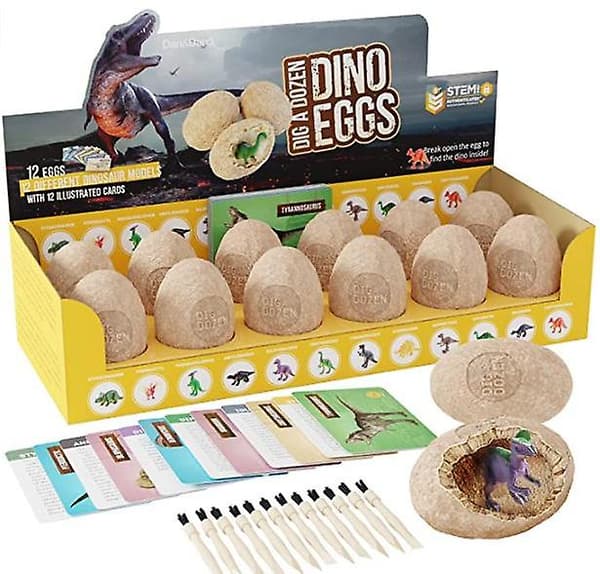 Dino Egg Utgravingssett - Påskeegg Leker For Barn
