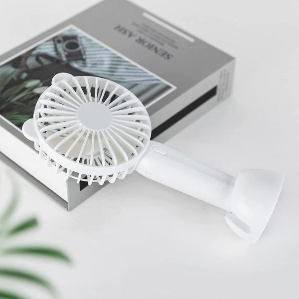 Mini Handheld Fan, Bärbar Personlig Handheld Fan Batteridriven Usb Uppladdningsbar 3 Hastighetsfläkt