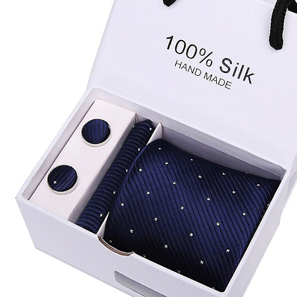 Miesten solmio lahjapakkaus 5-osainen puku solmioryhmä bisnes muodollinen hääsolmio B50