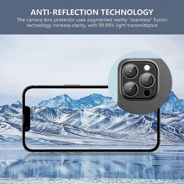 Kameraskydd i aluminiumlegering + härdat glas för iPhone 16 Pro/16 Pro Max - Silver Grey
