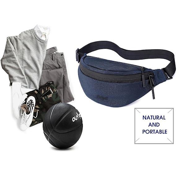 Vyötärölaukku miehille ja naisille - Vyölaukku treeniin, matkustamiseen ja juoksuun Navy blue