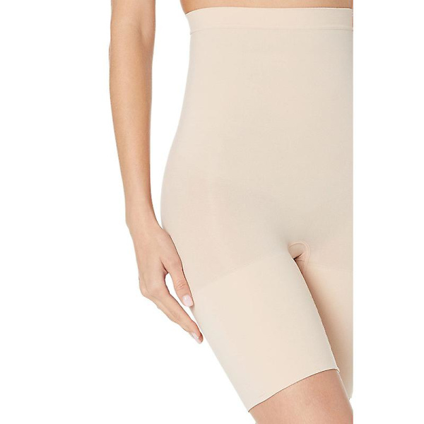 Högmidjade formande shorts, trosor med magkontroll Beige M