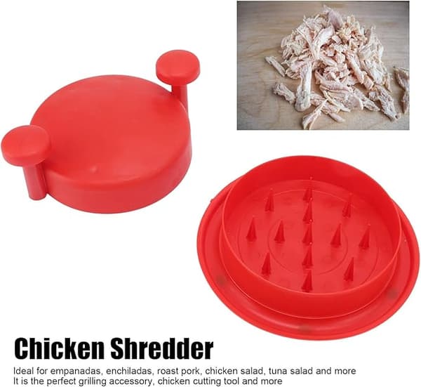 Multipurpose Chicken Shredder, Strimla Maskin Köttförstörare med Halkfri Bas Rivverktyg för Grönsaker Pulled Pork Beef Chicken(#2)