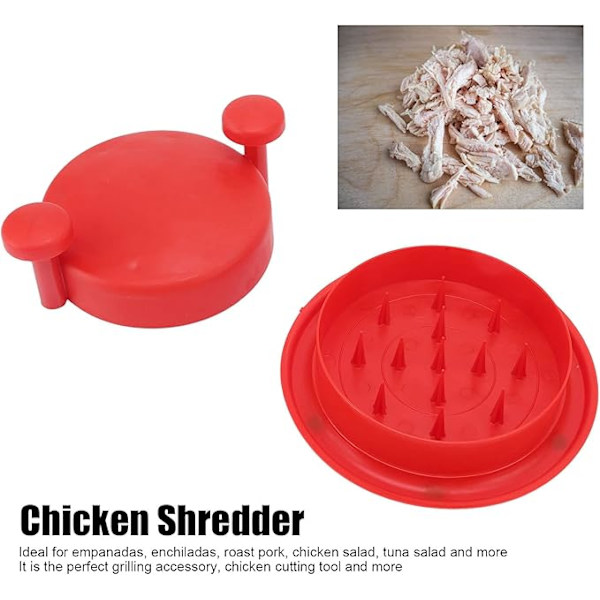 Multipurpose Kylling Shredder, Strimmel Maskine Kødkværn med Skridsikker Base Riveværktøj til Grøntsager Pulled Pork Beef Chicken(#2)