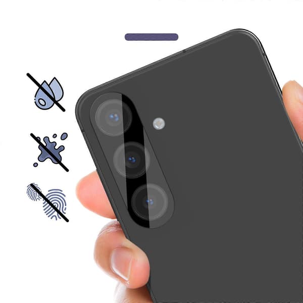 Kameraskydd för Galaxy S24 FE Härdat Glas Black