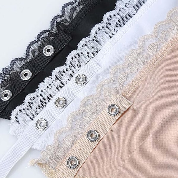 8 st spetsklädda clip-on camisole-insatser för bh, modesty panel, väst