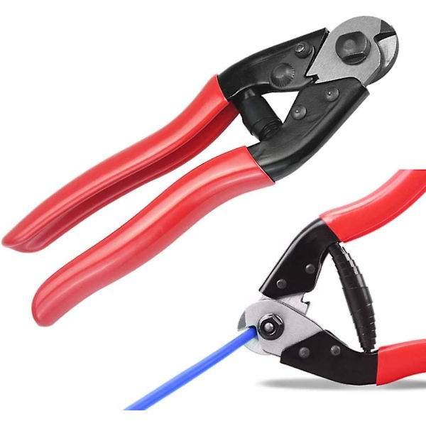 Kabelsaks Wire Reb Og Wireklipper Med Bløde Greb 190mm Stålkabel Wireklipper Til Cykelbremse Skifterkabel Reparationsværktøj, Klipper Op Til 7m
