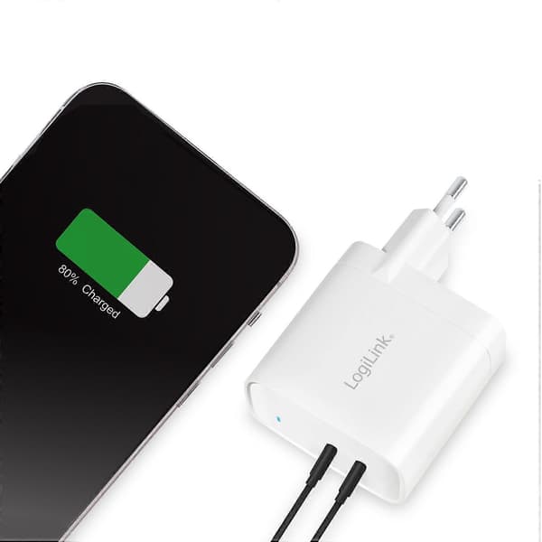 USB-oplader 2 x USB-C PD 40W GaN