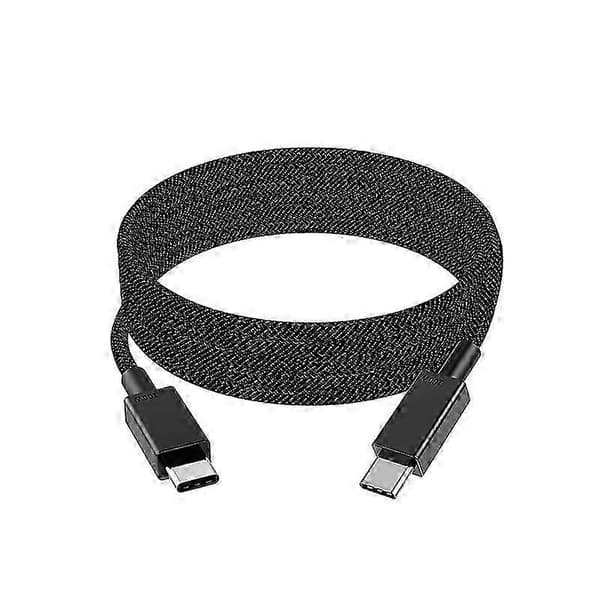 100W USB-C - USB-C -pikalatauskaapeli 0,5 m PD-virransyöttö datan synkronointi Black
