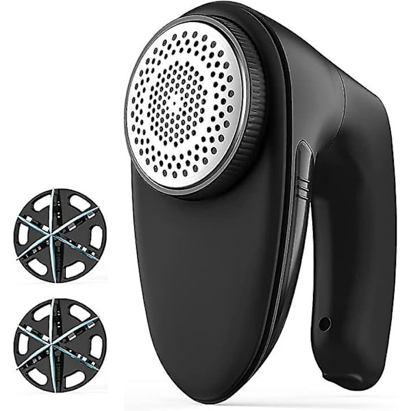 Stofshaver, Sweater Shaver til Tøj, opgraderet Fnugfjerner med Effektive 6-bladede Knive til Beklædning Black
