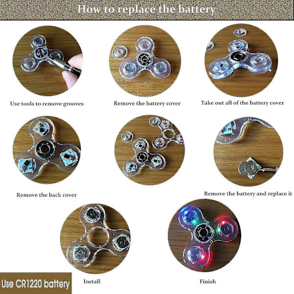 Kristall Luminous Led Light Fidget Spinner Hand Top Spinners Glow In Dark EDC Stress Relief Toys Gyroskop