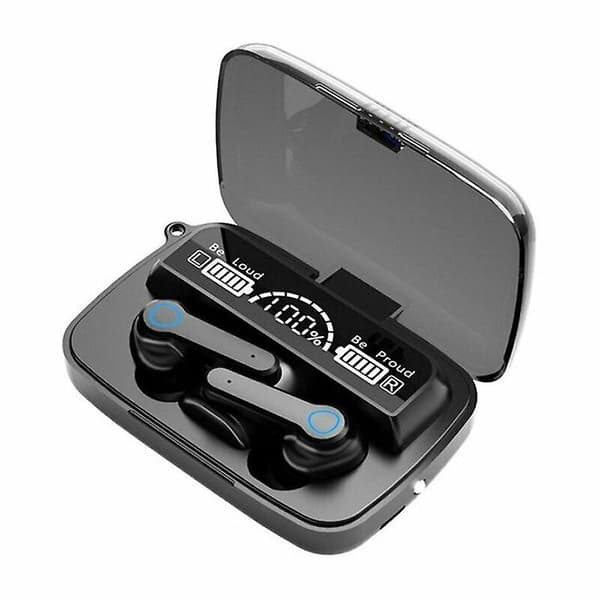 Trådløse Bluetooth 5.1 Hodetelefoner Ørepropper For iPhone Samsung Android Black