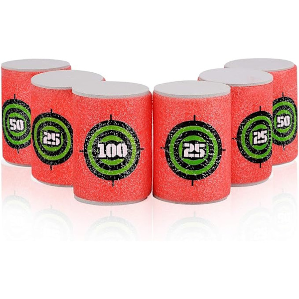Pehmeä tölkkien heittosarja N-Strike Elite Series Blasters Dart lapsille leikkipistooli (6 kappaletta)