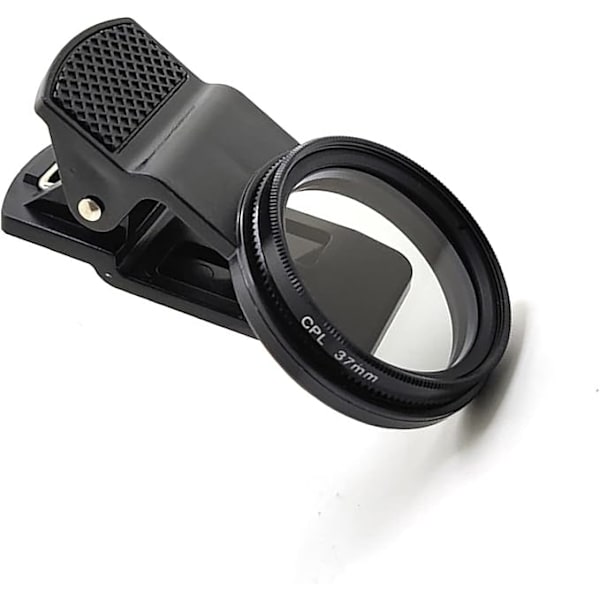 37 mm CPL -matkapuhelimen polarisaattori, yleiskiinnitettävä pyöreä suodatin, irrotettava polarisoiva linssisuodatin