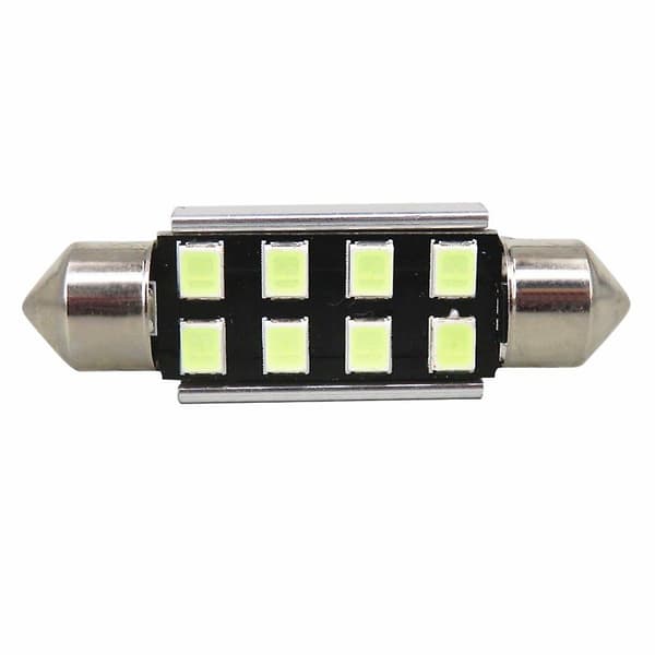 10 stk. Isblå 41mm Festive LED Bilpærer 2835smd