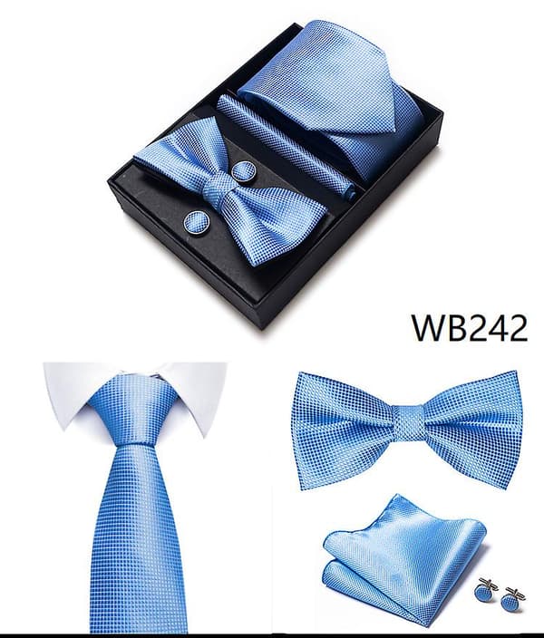 Herre Slips Butterfly Slips Gaveæske 6 Dele Sæt Slips Strop Business Formel Bryllupsslips WB242